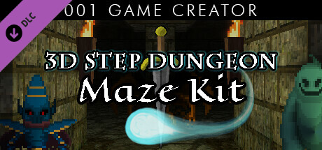 001 Game Creator - 3D Step Dungeon Maze Kit artwork