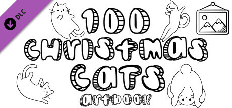 100 Christmas Cats - Artbook cover artwork