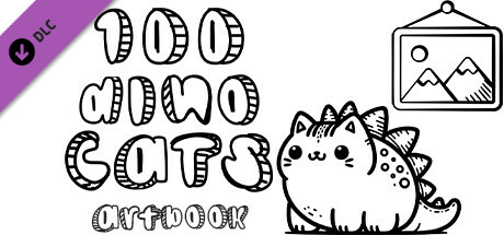100 Dino Cats - Artbook cover artwork