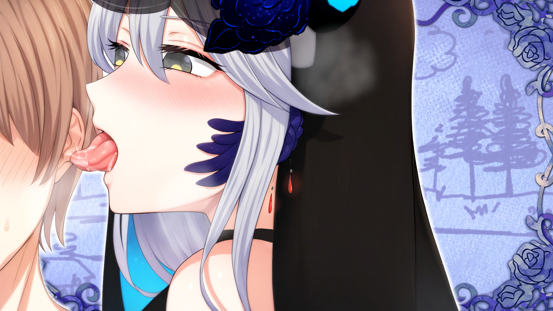 (18+)Days with Evraco: The Blind witch in Blue Forest ASMR- In the Blue Forest official in-game screenshot 1
