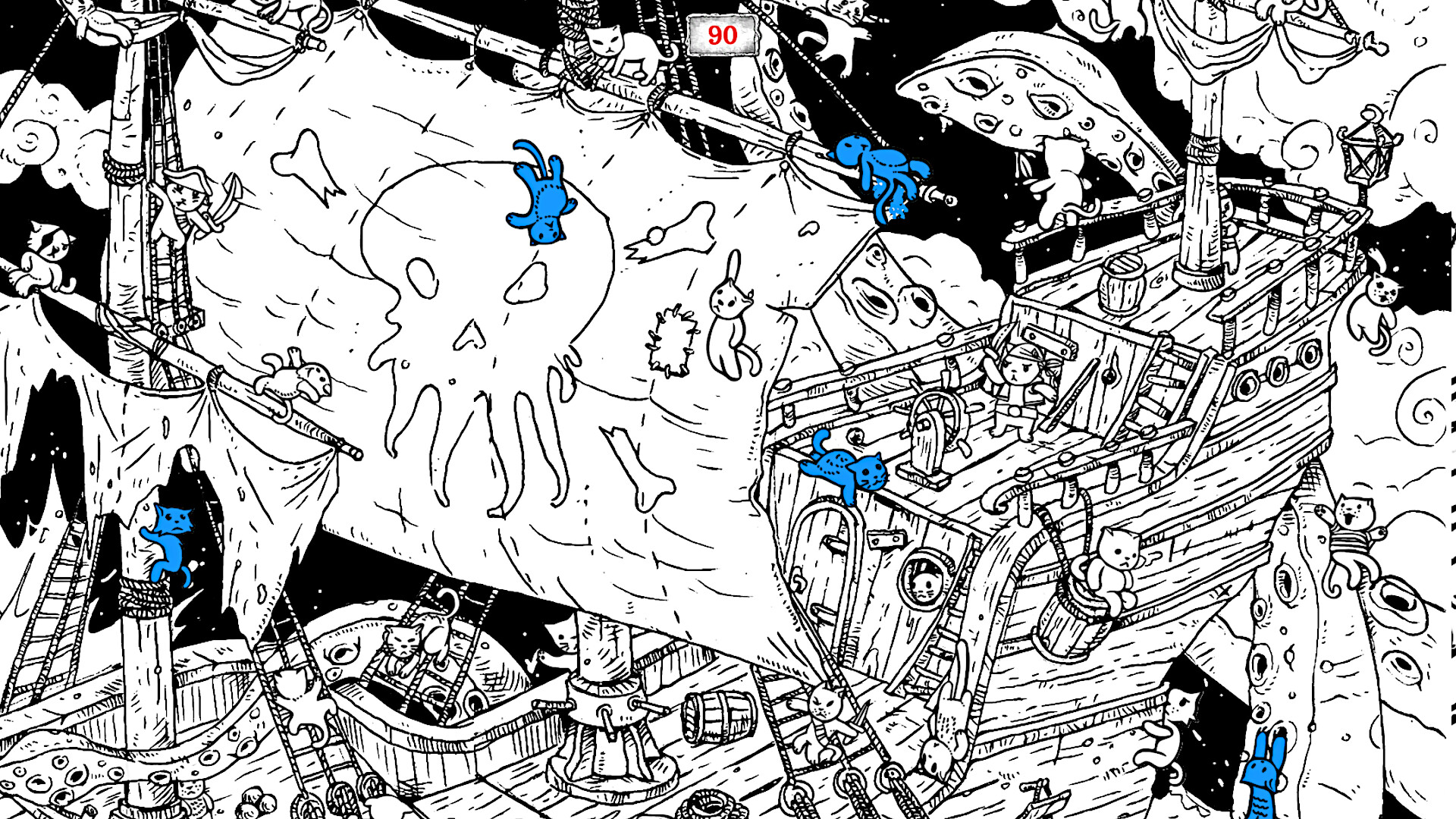 100 hidden Cats : Pirates official in-game screenshot 1