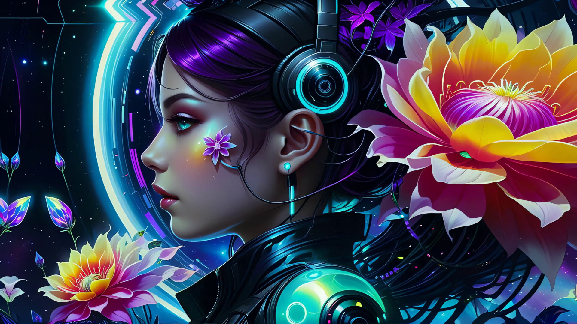 AI-VJ - Flowery 4k Visuals official in-game screenshot 1