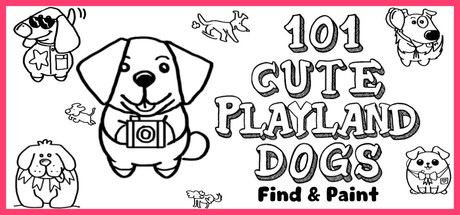 101 Cute Playland Dogs: Find & Paint cover artwork