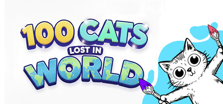 100 Cats Lost In World Find & Color cover artwork