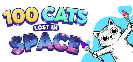 100 Cats Lost In Space Find & Color cover artwork