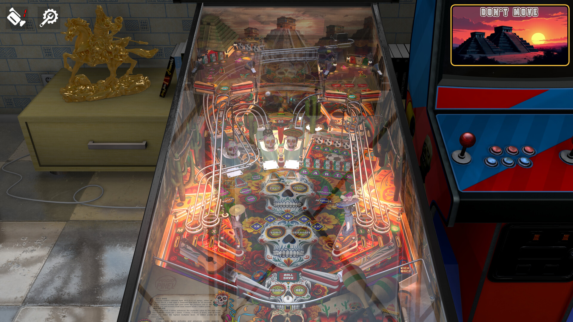 Zaccaria Pinball - Mexico Deluxe Pinball Table official in-game screenshot 1
