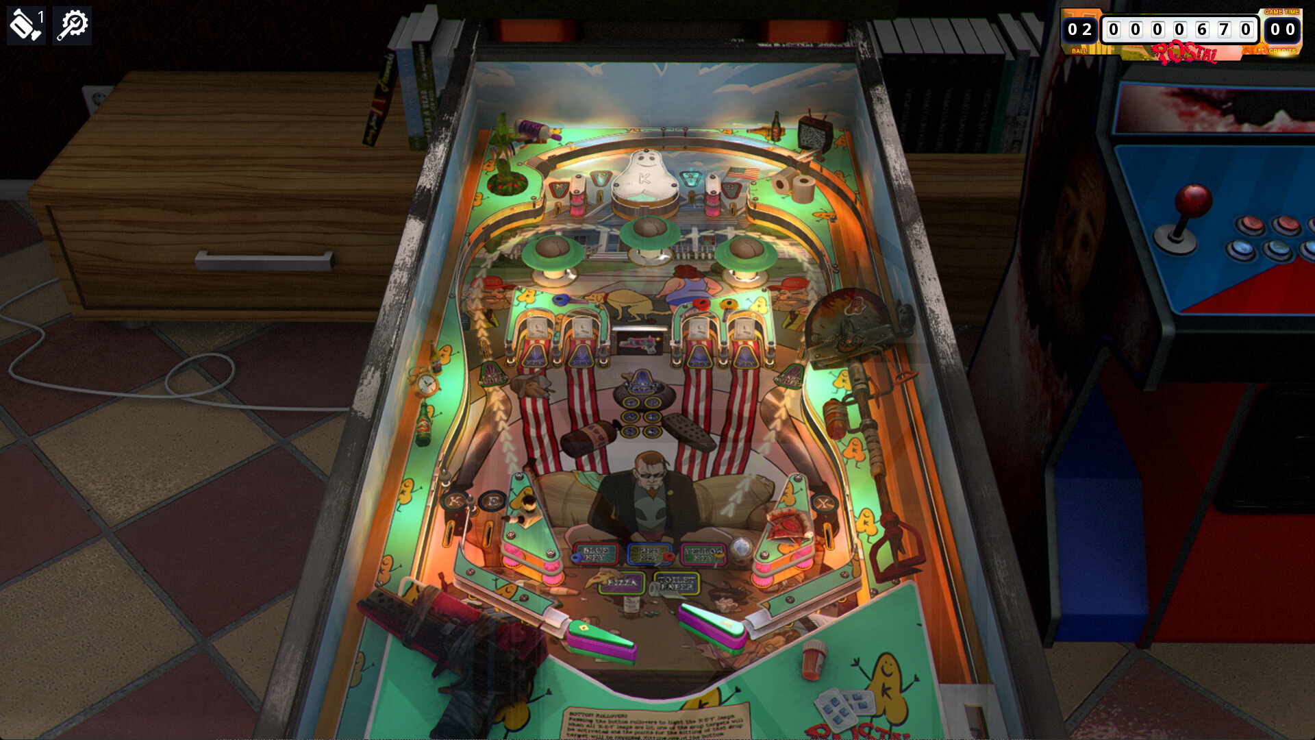 Zaccaria Pinball - POSTAL Brain Damaged Table Pack official in-game screenshot 1