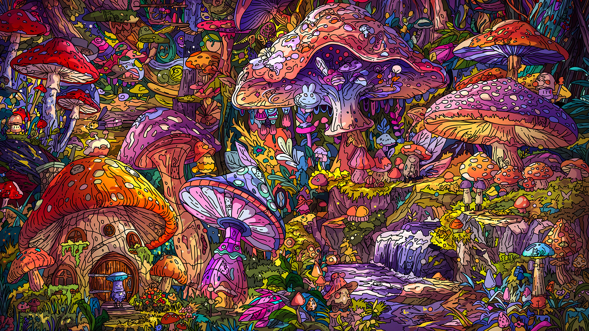 100 Mushroom Cats official in-game screenshot 1