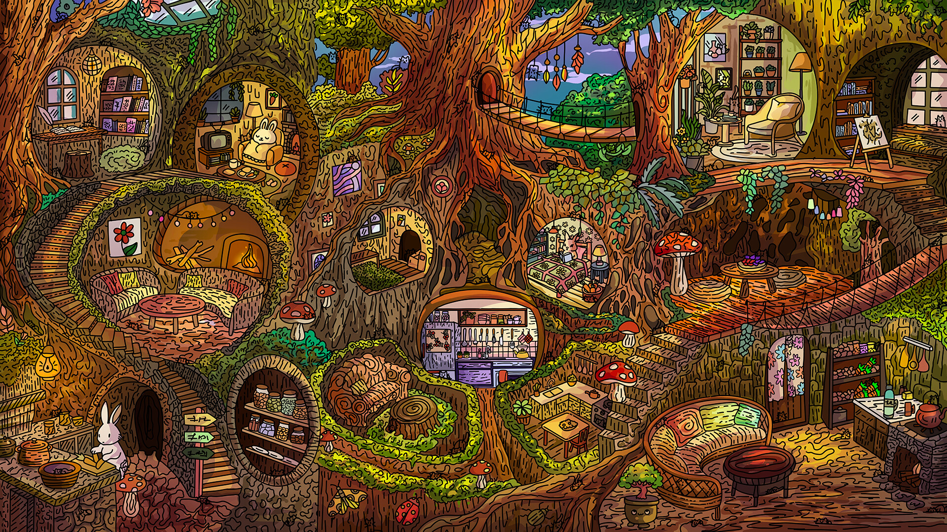 100 Sherwood Cats - Artbook official in-game screenshot 1