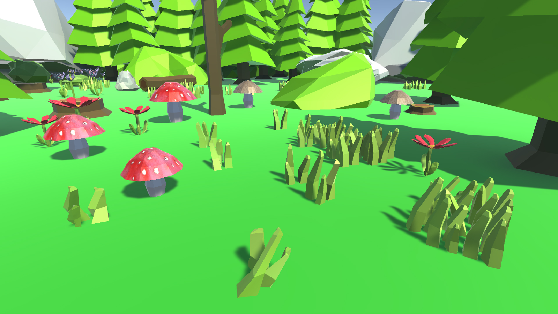 "Mushroom rain" - wallpaper 1920x1080 official in-game screenshot 1
