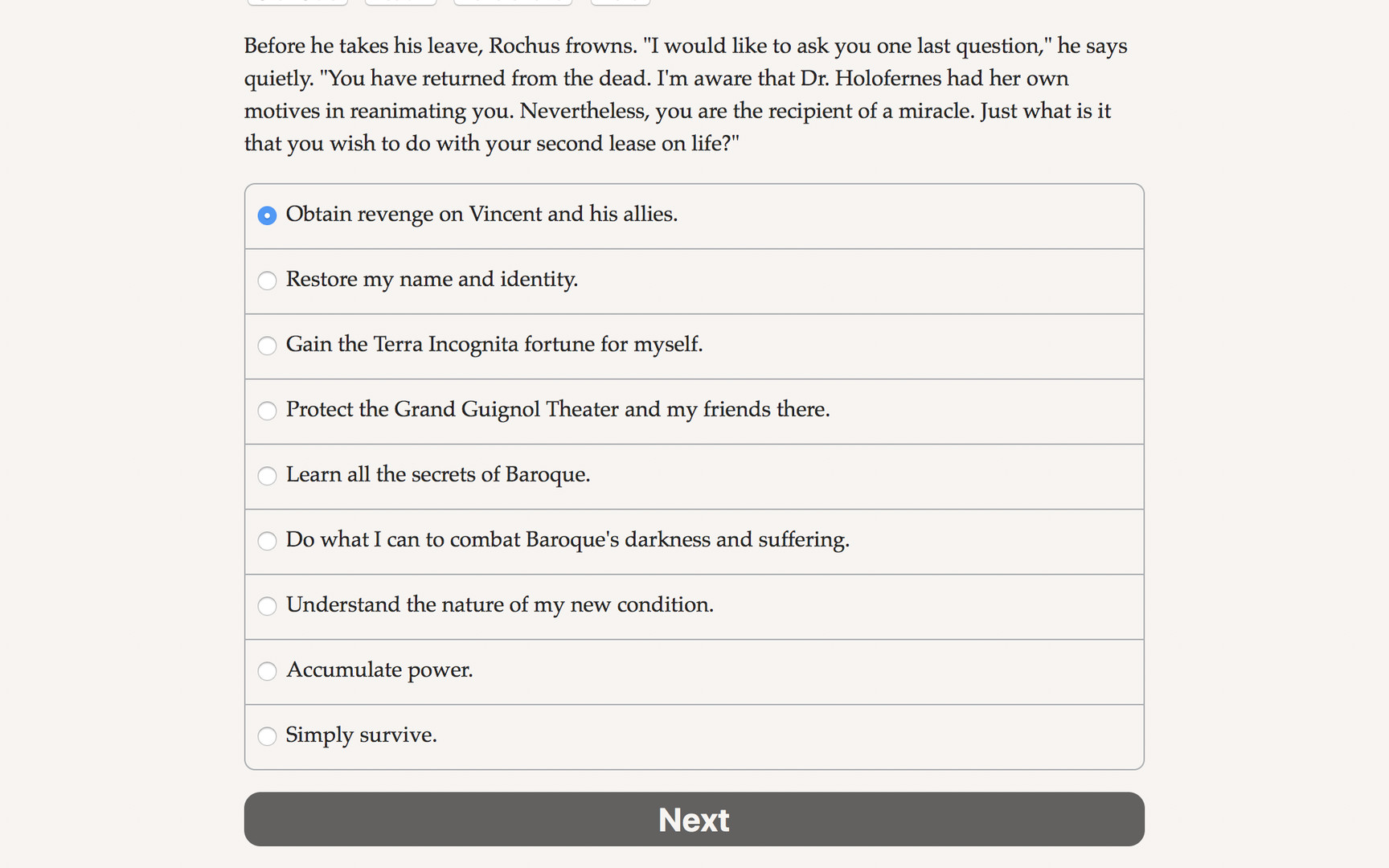 The Mysteries of Baroque official in-game screenshot 1