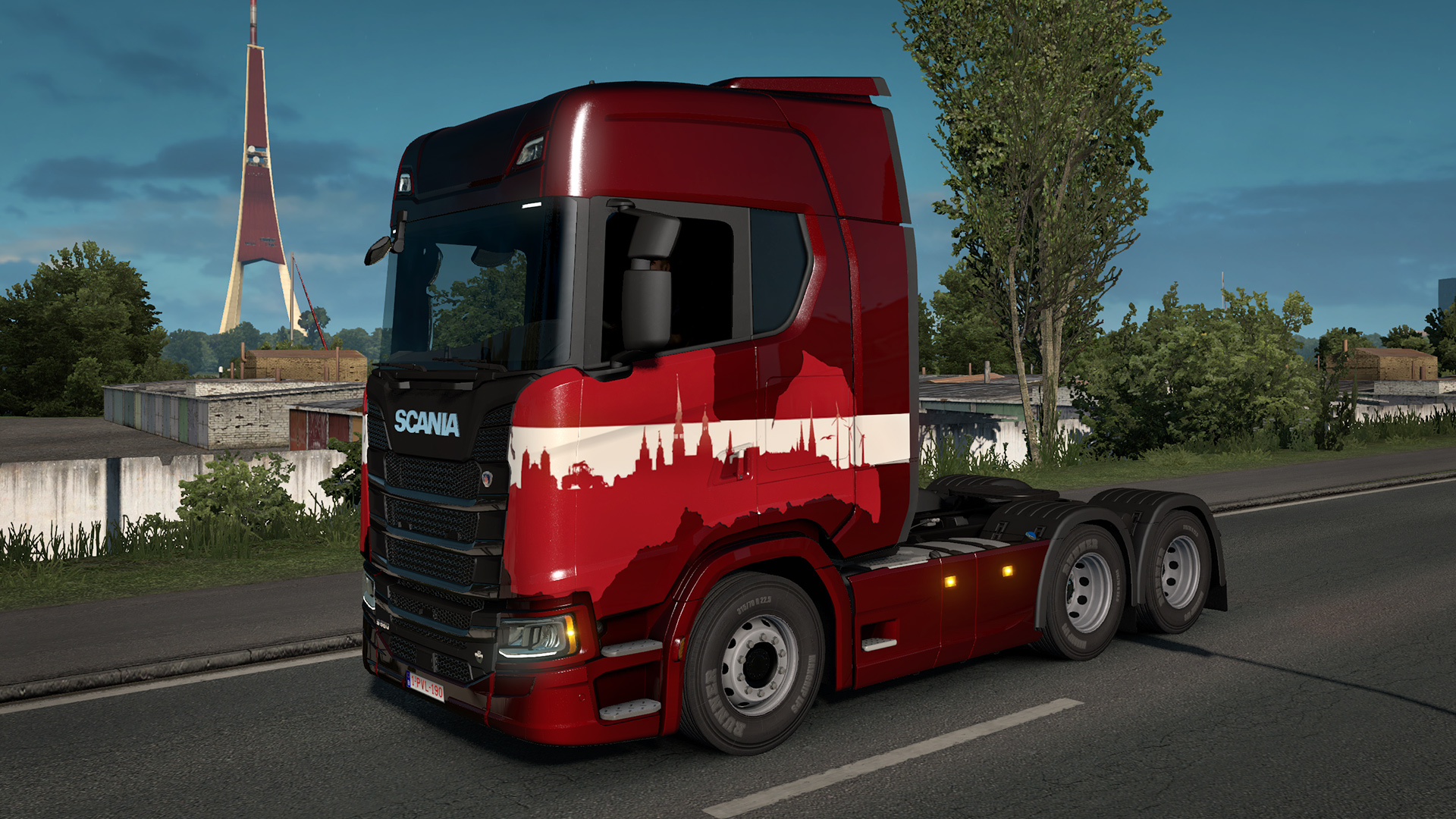 Euro Truck Simulator 2 - Latvian Paint Jobs Pack official in-game screenshot 1