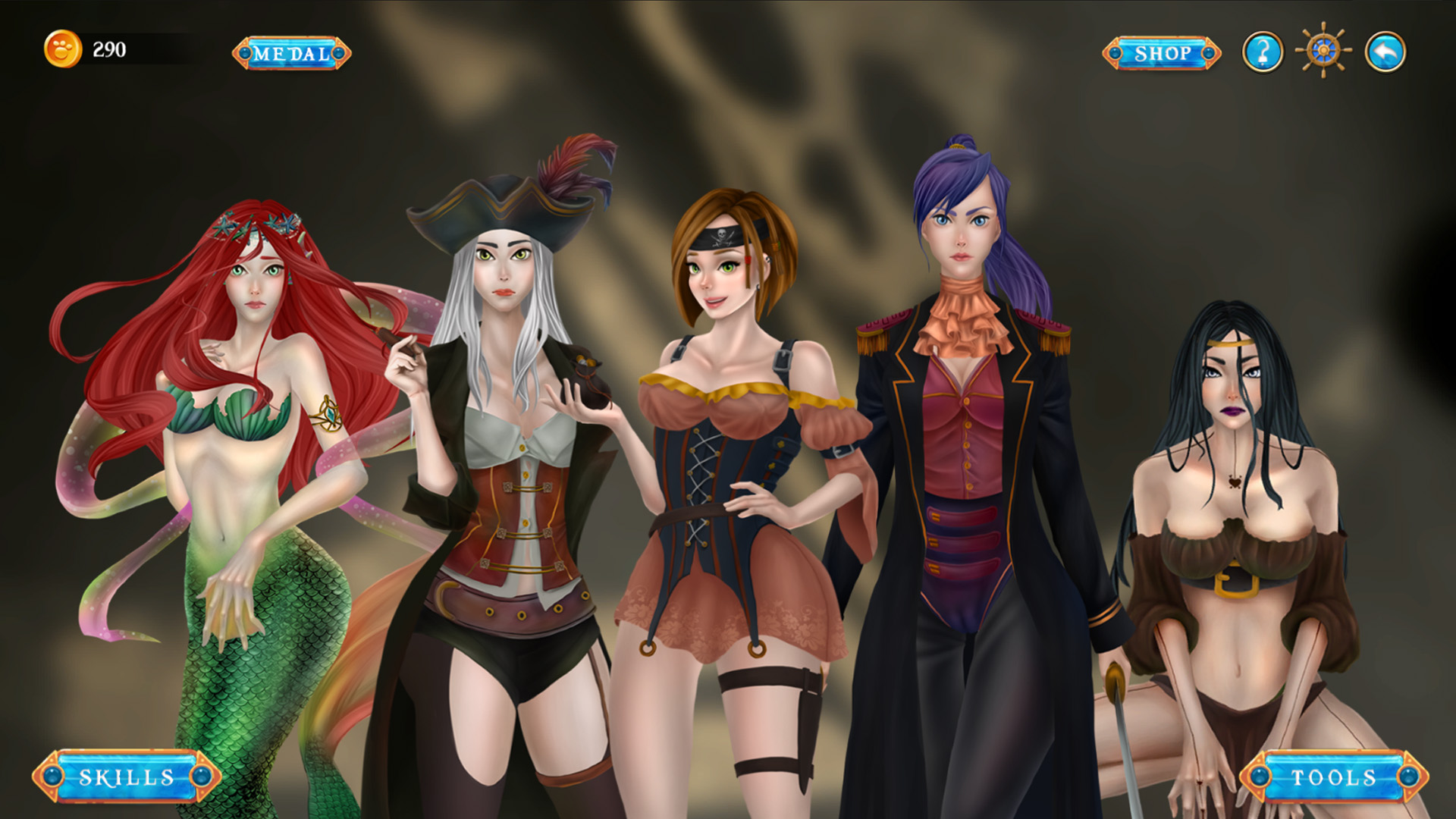 Waifu Hunter - Secret of Pirates official in-game screenshot 1